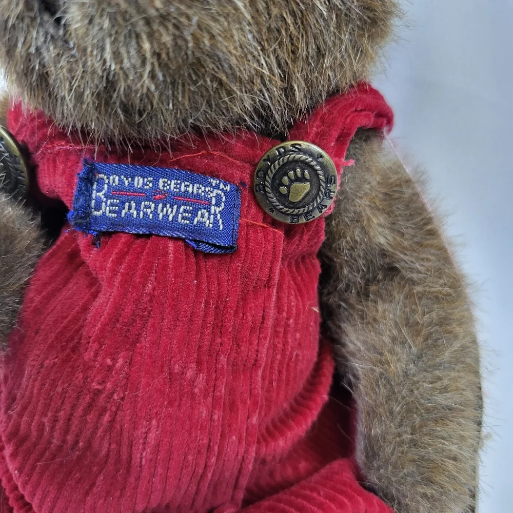 Boyds Bears '96 Christopher Bearwear Red Overalls 10